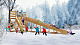 картинка Заливная деревянная горка «Снежинка-2» от магазина Лазалка