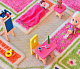 картинка Игровой 3D Ковер "ИГРОВОЙ ДОМИК" (100*150 см) розовый от магазина БэбиСпорт