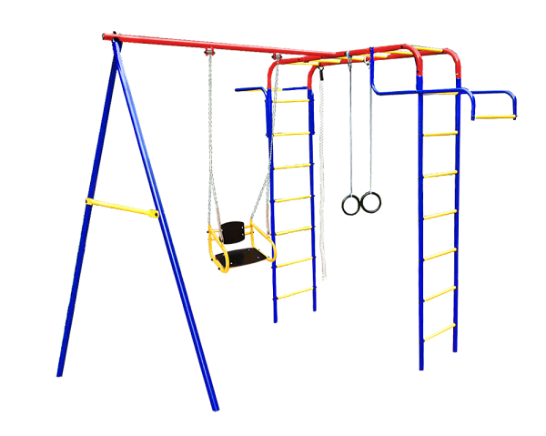 картинка Детский спортивный комплекс для дачи Пионер "Дачный мини" (ЦК-2Д) от магазина Лазалка