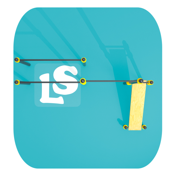 картинка Спортивный комплекс турник, брусья, скамья для пресса Workout LS42 от магазина Лазалка