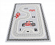картинка Игровой 3D Ковер "Гонки" серый от магазина Лазалка