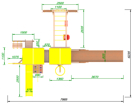 Детская площадка Пикник "Оптимус" Пацифик Light