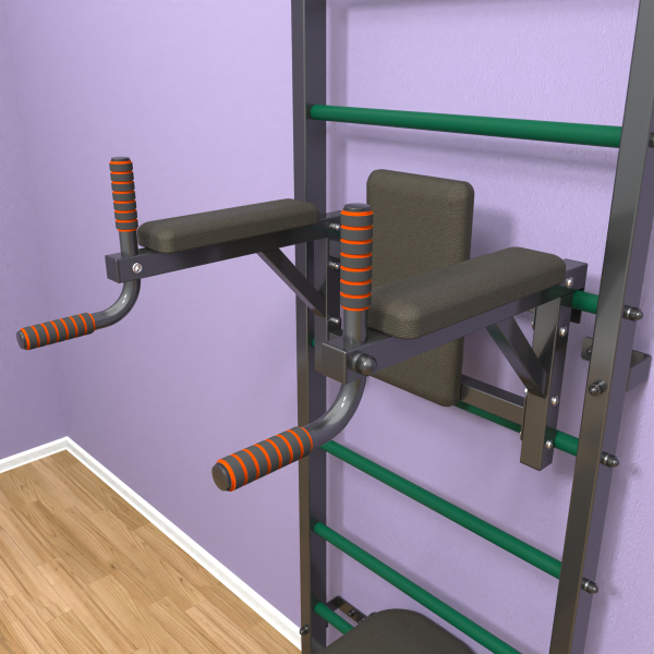 картинка Шведская стенка «LittleSport» Graphite Pull-Up 3.0 зеленые ступени от магазина Лазалка